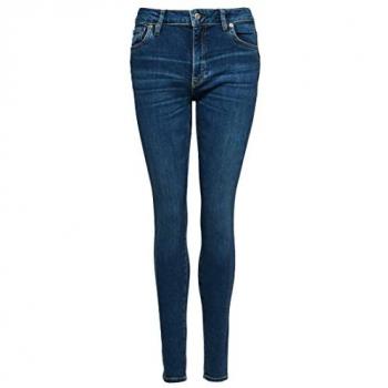 Superdry Women’s Skinny Jeans 28/32, Bio‑Cotton, Halbhohe Taille, Vintage Blue