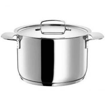 Casserole 5L en acier inoxydable avec couvercle
