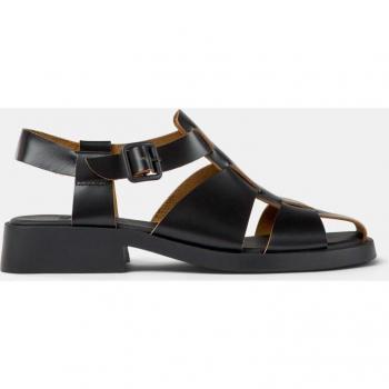Sandalias de tacón de mujer Dana de piel estilo cangrejeras