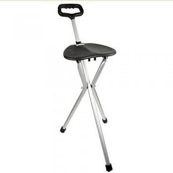 Canne Grise 86,5 cm avec Siège Pliable