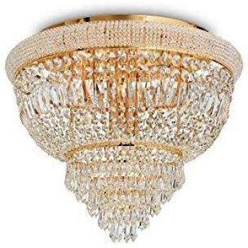 Netlighting Dubai 6 Light Ceiling Light Chandelier Brass E14