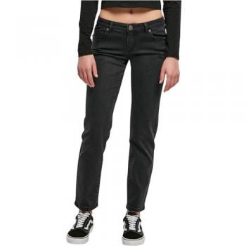 Straight‑Fit Black Urban Jeans – Low Waist, 33