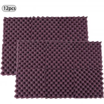 Muslady 12PCS Sound Absorbing Foam Panels 30x30x5cm