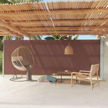 Toldo de Cobertura Pátio 200x600 cm Castanho VidaXL Retrátil