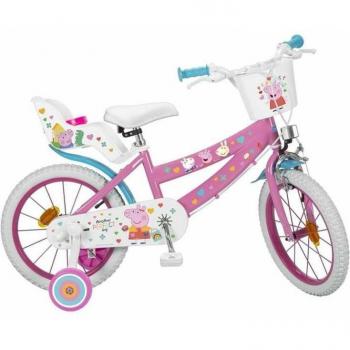 Vélo 16 pouces Peppa Pig pour fille avec frein à tambour rose