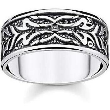 Anillo de Plata Esterlina con Motivo de Tigre Negro