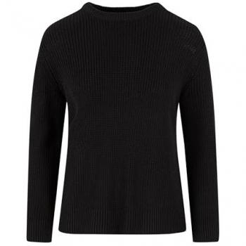 Urban Classics Ladies Rib Knit Strickpullover Schwarz XS