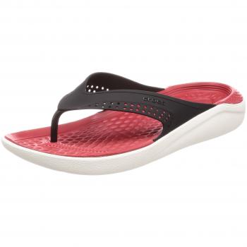 Crocs LiteRide Flip U, Chaussures de Plage & Piscine Mixte Adulte, Noir/Blanc
