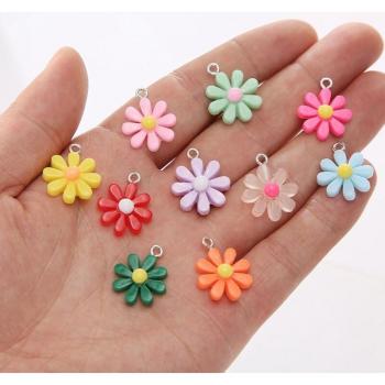 Accesorios DIY: Dijes Floral Resina