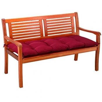Coussin de Banc de Jardin Rouge 120x55x8cm