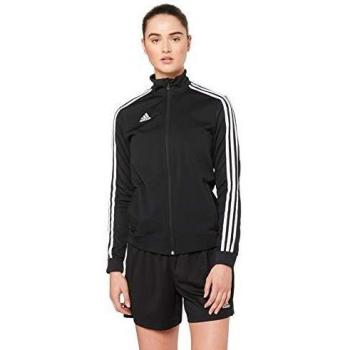 Adidas Women's Tiro 19 Training Jacket, Black/Black/White, L