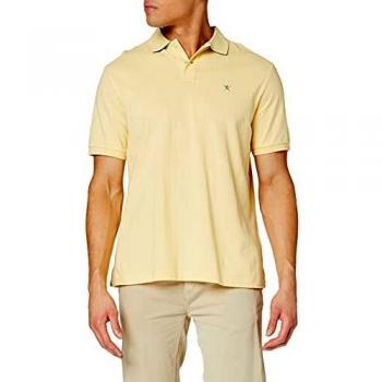 Hackett Men's Yellow Slim Fit Polo Shirt