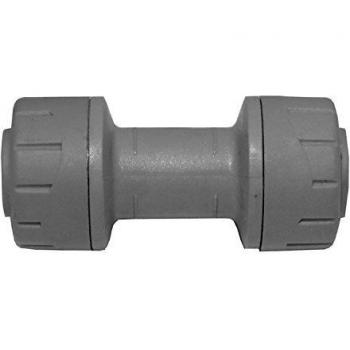 Grey Straight Coupler 15mm