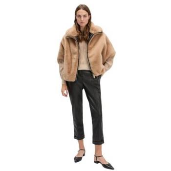Jersey de Punto Vanisé para Mujer con Mezcla de Lana Beige