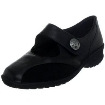 Solidus Karo Vitello/Flexible 42500 Damen Mary Jane Halbschuhe, Schwarz, EU 36.5