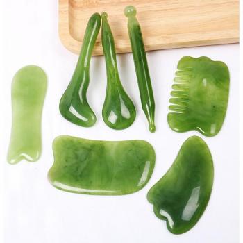10pcs Facial Gua Sha Tools with Storage Bag