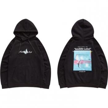 Sudadera de Lana con Estampado de Mariposa para Hombre