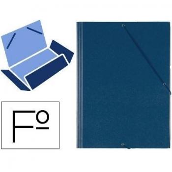 Carpeta gomas solapas plastico saro folio azul 22854-321G-A