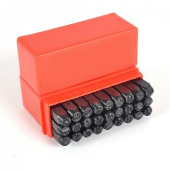 27-Piece Steel Die Alphabet Stamps for Leather