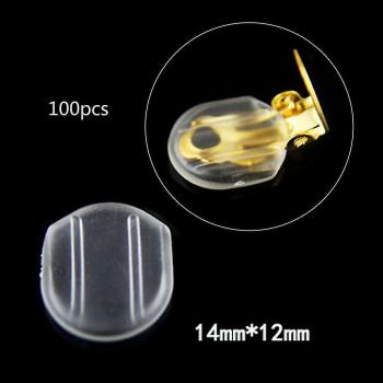 100 pièces de coussinets pour boucles d'oreilles en silicone