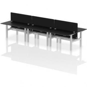 AirBack Adjustable 1400×800 Bench Desk for 6 People – Height Control
