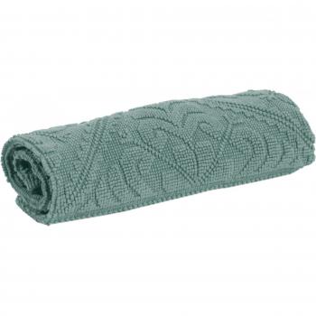 Tapis de bain uni Enzo Vert de gris 54 x 64 Vivaraise