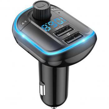 Reproductor MP3 de coche con pantalla LED y USB dual