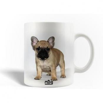 Céramique Mug Bouledogue : Petit Chien Heureux et Astucieux