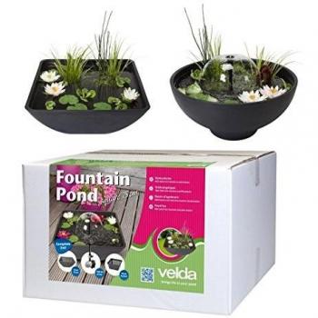 Laghetto rotondo Velda con fontana a cascata 75 x 35 cm 123518