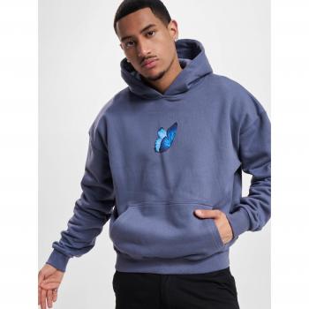 Felpa Con Cappuccio Heavy Vintage Blu 3XL Mister Tee