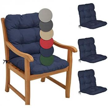 Pack 4 Coussins d’Extérieur – Flair NL, Bleu Foncé – Beautissu