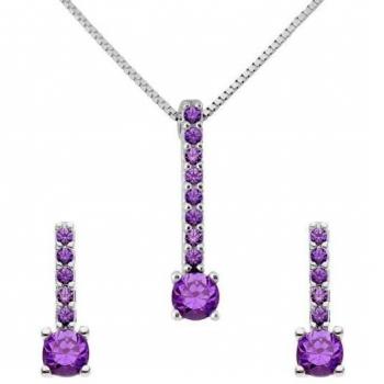 Set Argento Massiccio Evodie Rodiato 925