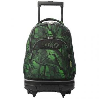 Mochila Totto Jhony Jungle 15.4 PC, 26L, Ruedas y Reciclado RPET