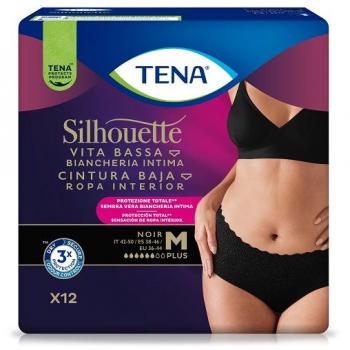 Tena Silhouette Noir M VB – Mutandine Assorbenti per Perdite Moderata 12 un