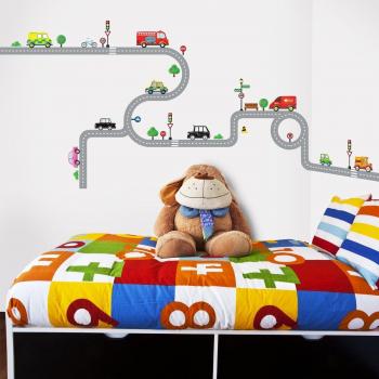 Kinderzimmer‑Auto‑Dekoration – Decowall DW-1204