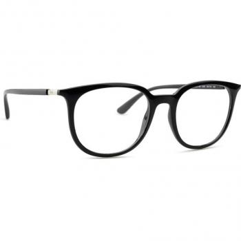 Ray-Ban RX7190 2000 Rechteckige Unisex-Brille in Schwarz