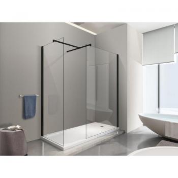 Walk-In Box Doccia Nala 75x70 – 200mm, 8MM, Telaio Nero