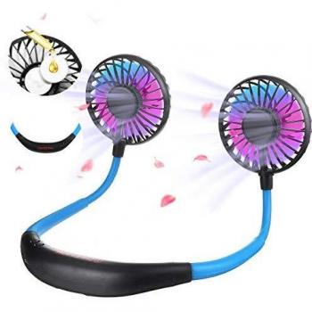 Hängender USB-Lüfter SAFETYON – Mini, verstellbar, 3 Geschwindigkeiten, LED‑Beleuchtung