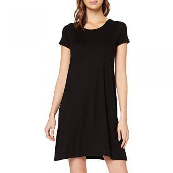 Only Onlbera Women's Black Back Lace-Up Dress