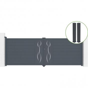 Cancello Battente Alluminio 4m Life (140cm) CASANOOV