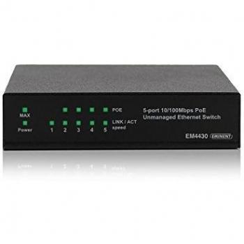 Switch PoE Ewent EM4430 5 Puertos para Redes Empresariales