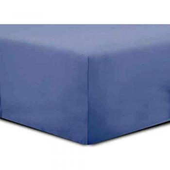 VISION Lenzuolo con Angoli 160 x 200 cm Grigio Perla 100% Cotone