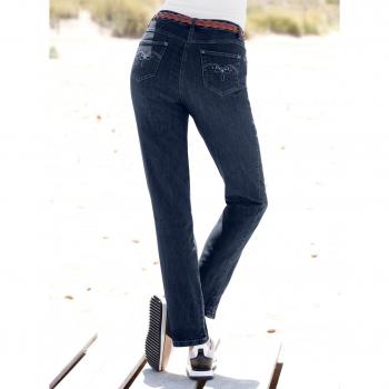 Modische 5-Pocket-Jeans, Damen, blau