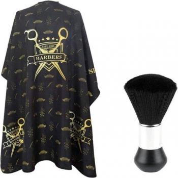 Capa de peluquero con protección para el cuello