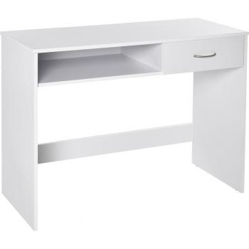 HOMCOM White Work Desk with Stylish Storage