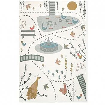 Tapis de jeu enfant Multicolore Bird Paradise 123 x 180 cm intérieur & extérieur