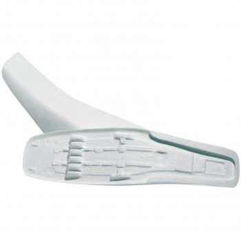Capa de espuma de asiento CRF‑250R/CRF‑450RX 2017‑2021 +15 mm blanco