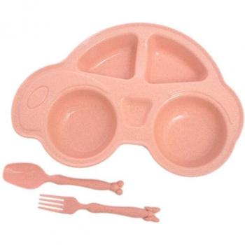 Divided Toddler Plate in Car Shape