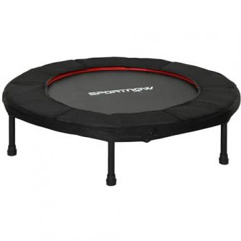 Trampolín FitPower 102 × 102 × 22 cm – Marco de Acero, Diseño Plegable, Capacidad 100 kg