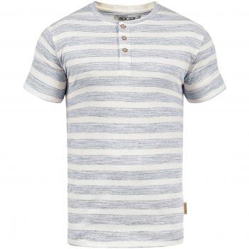 Indicode Albemarle Herren T-Shirt Grandad-Ausschnitt Navy XXL